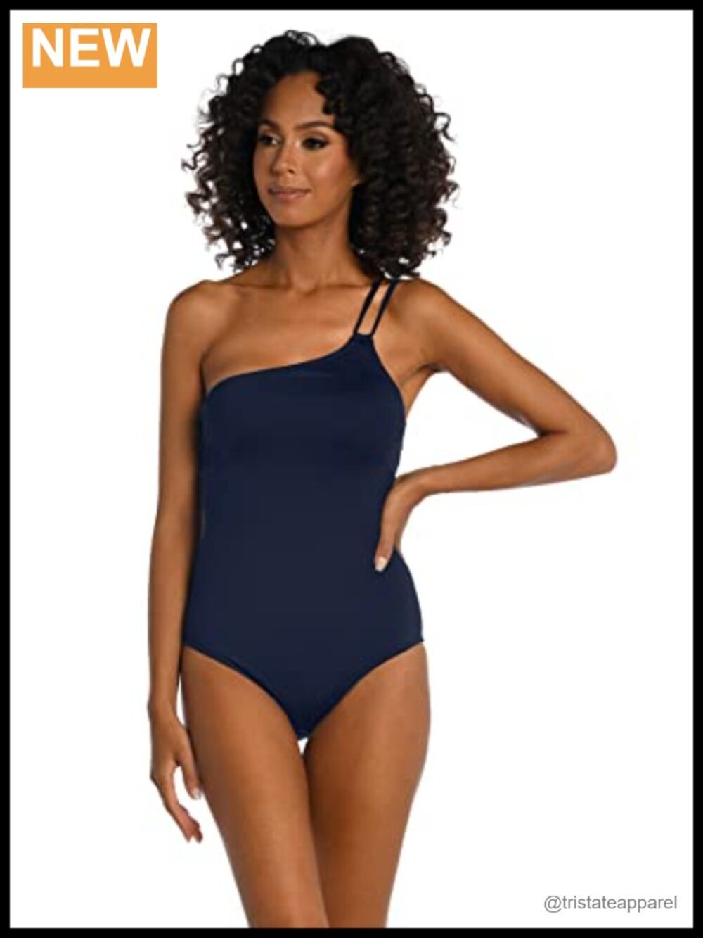 One Piece Swimsuit One Shoulder Tummy Control Bathing Suit Sleeveless